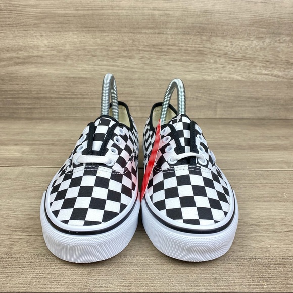 Vans Authentic Checkerboard Black White Shoes - Picture 2 of 7